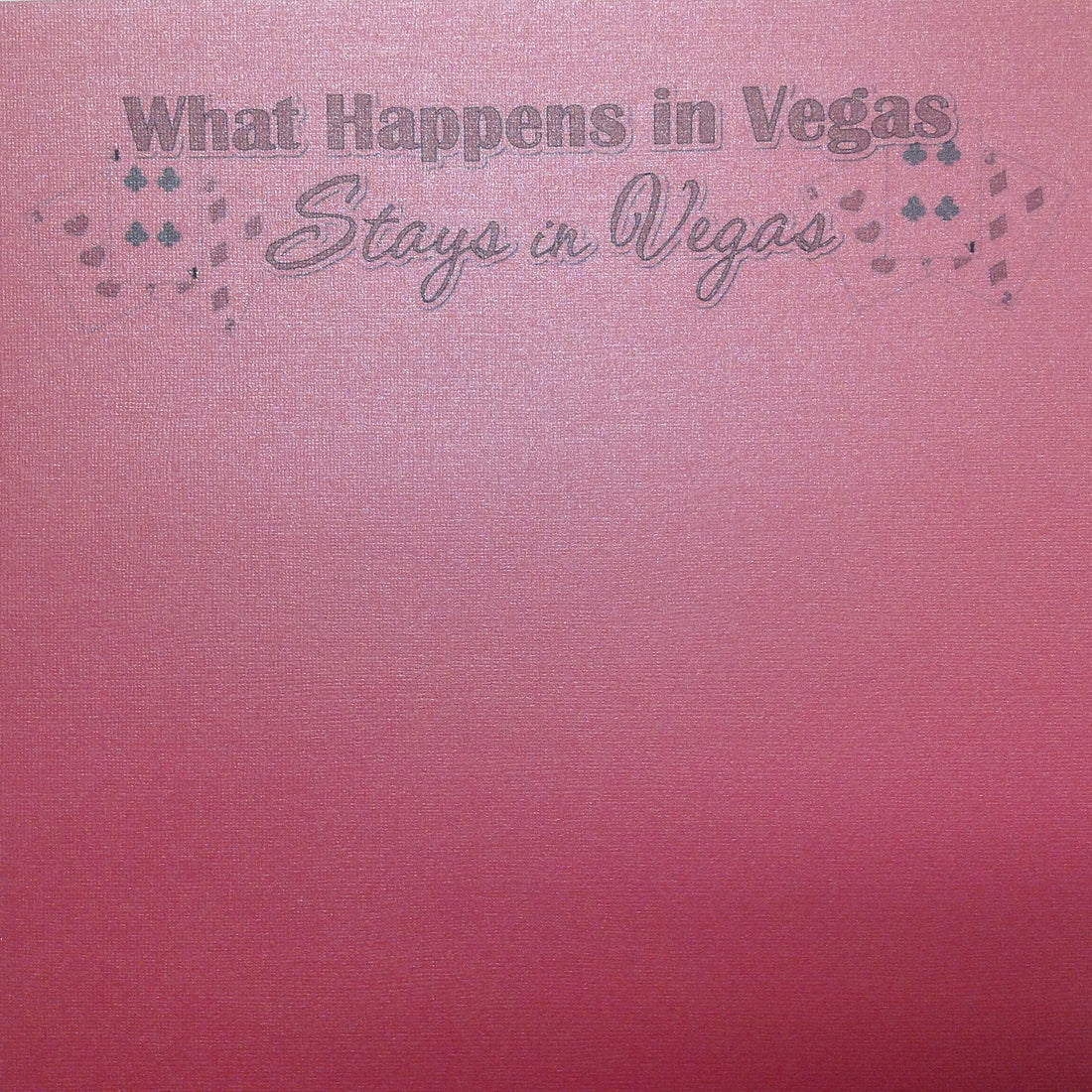 What Happens In Vegas Feather Boa Bling 12"X12" Scrapbook Paper