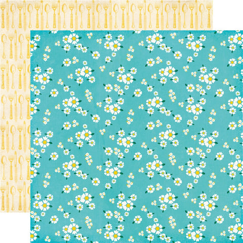 Echo Park Happiness is Homemade HOMESTYLE COOKING 12X12 Scrapbook Paper Scrapbooksrus
