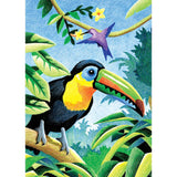 Royal Mini Color Pencil By Number TROPICAL BIRDS Parrot @scrapbooksrus