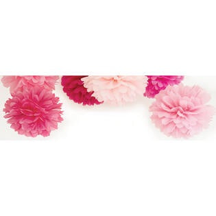 Kaisercraft Tissue Paper Pom Poms FAIRY FLOSS Pink Scrapbooksrus