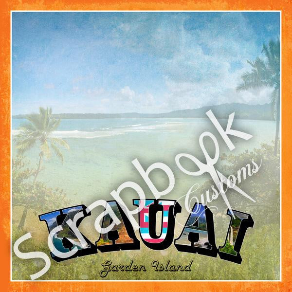 Page Kit Scrapbook HAWAII PARADISE KAUAI