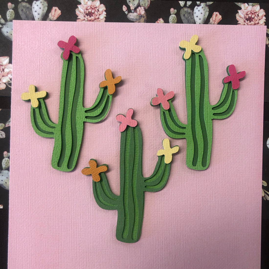 CACTUS Scrapbook Die Cut Desert Embellishment Scrapbooksrus 