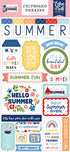 Echo Park MY FAVORITE SUMMER Chipboard Phrases 25pc Scrapbooksrus