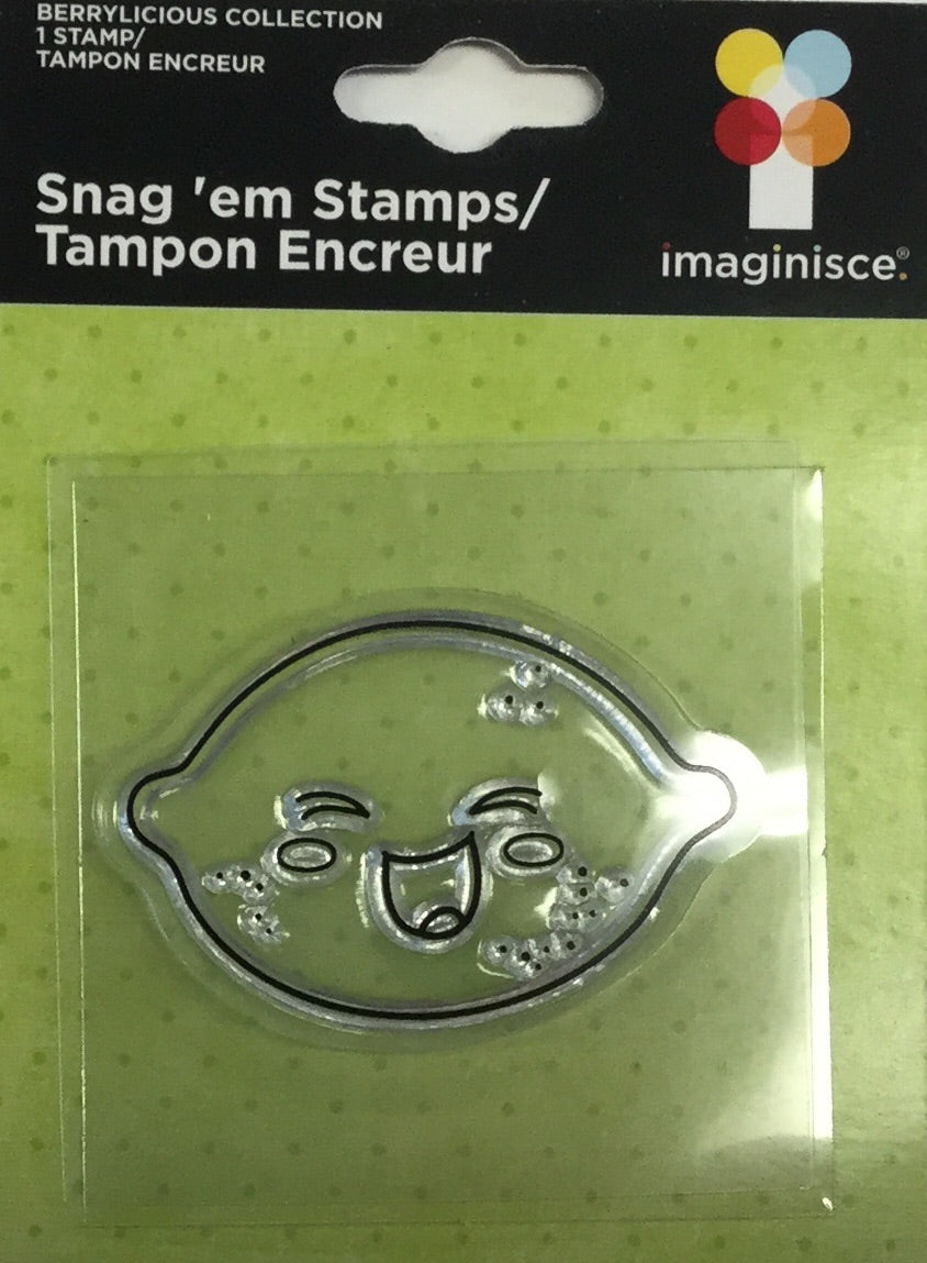 Imaginisce Snag ‘em LEMON Clear Acrylic Stamp