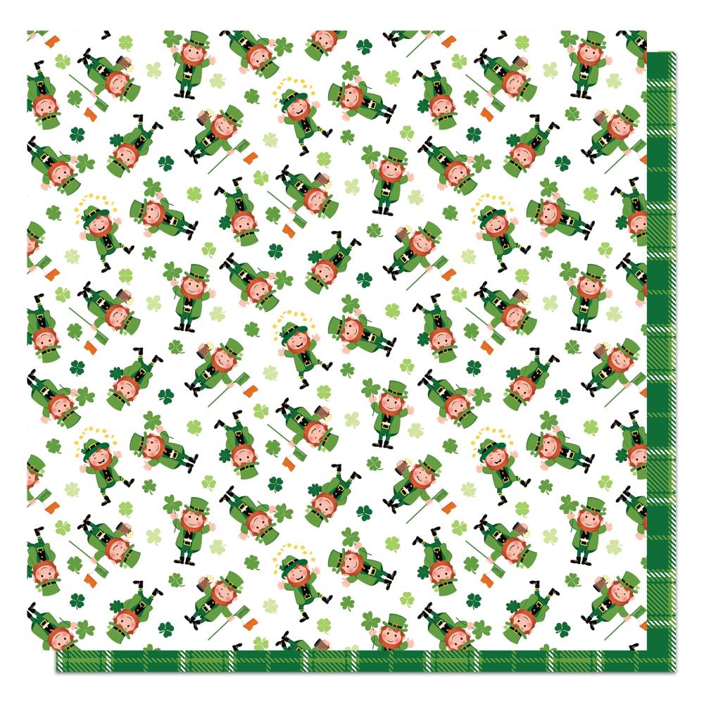 Photoplay Pot Of Gold LEPRECHAUNS 12X12 Scrapbook Paper