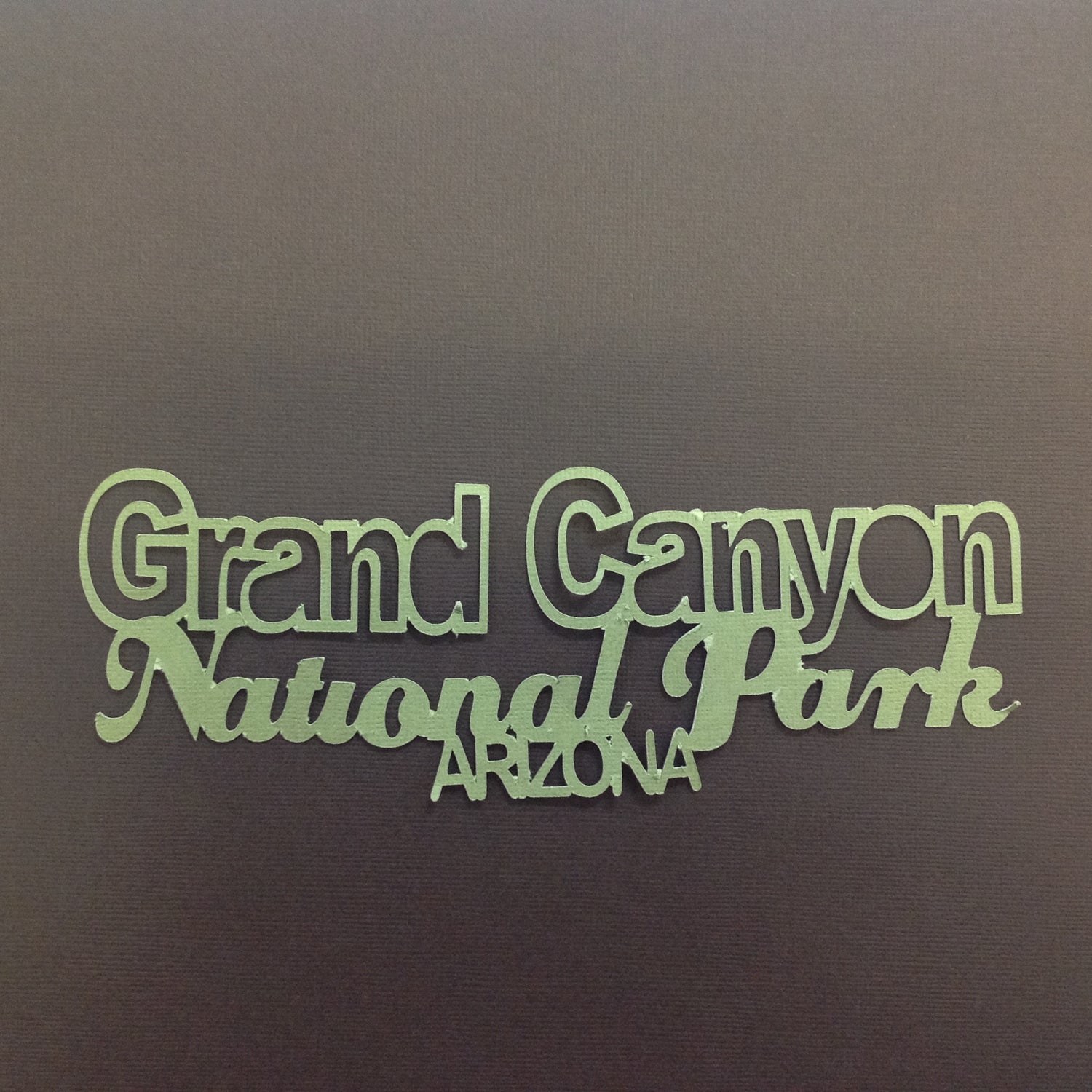 GRAND CANYON NATIONAL PARK Die Cut 3&quot;X 8&quot; - Scrapbook Kyandyland