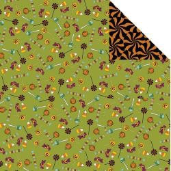 Moxxie TRICK OR TREAT 12"X12" Cardstock Paper Sheet - Scrapbook Kyandyland
