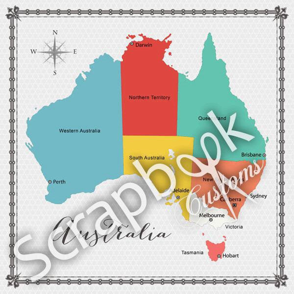 AUSTRALIA MEMORIES 12&quot;X12&quot; Scrapbook Customs Paper Scrapbooksrus