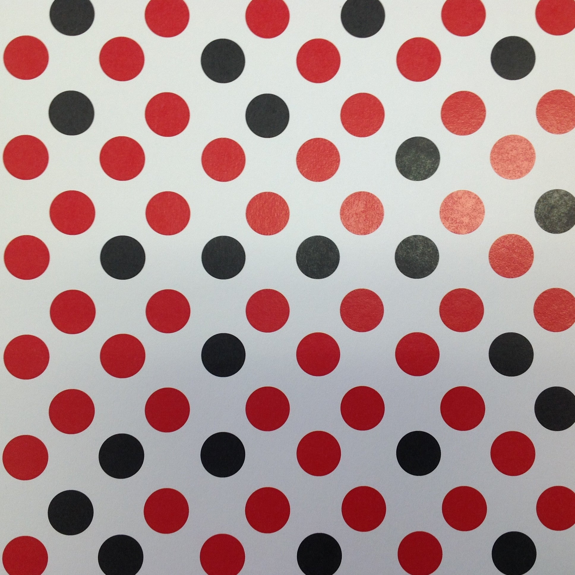 Scrapbook Customs RED POLKA DOT 12&quot;X12&quot; Scrapbook Paper Scrapbooksrus 