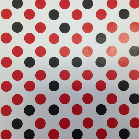 Red and Black Scrapbook Paper