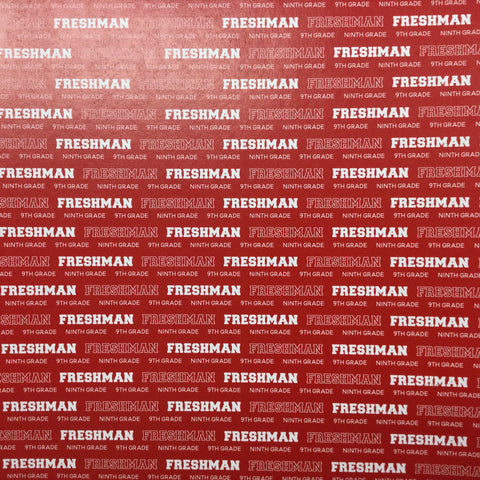 FRESHMAN PRIDE Red School 12"X12" Scrapbook Paper Scrapbooksrus