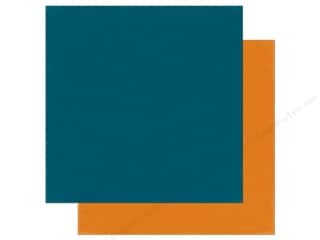 Echo Park Bark NAVY ORANGE  12"X12" Cardstock Paper