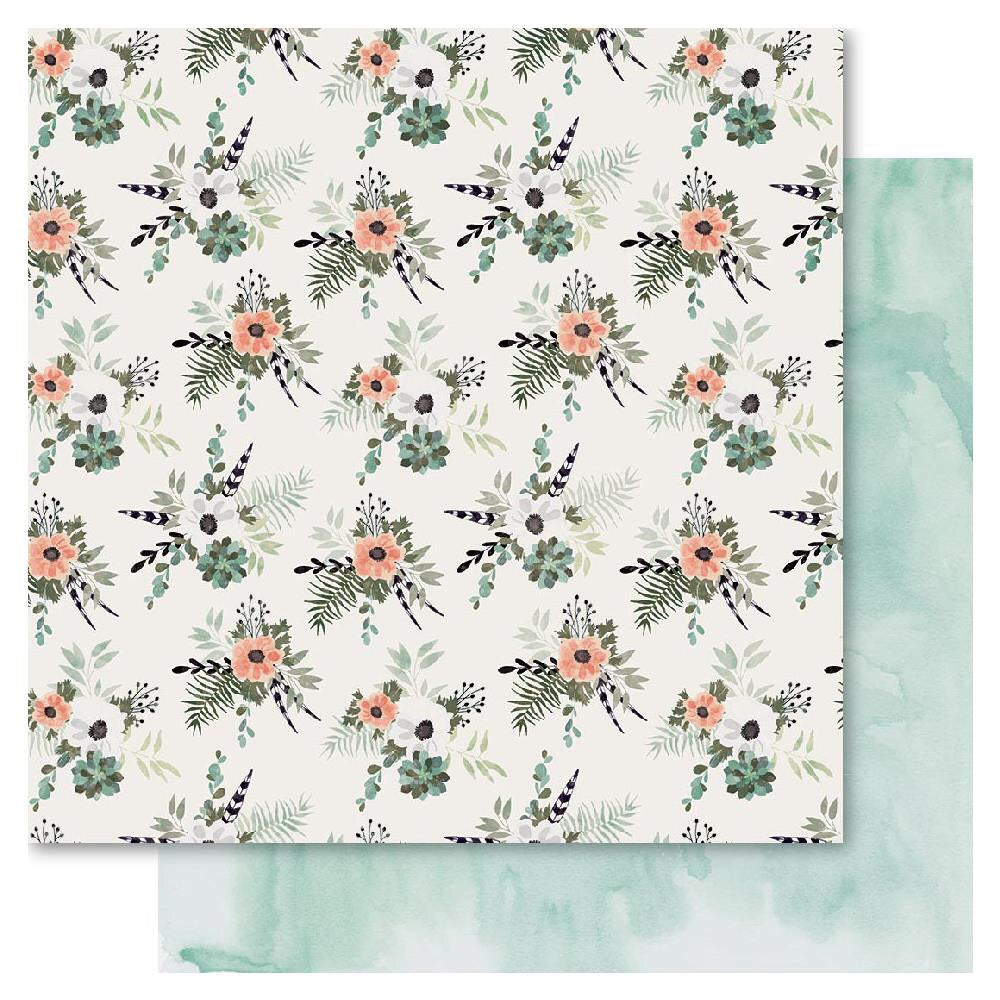 Bella! Raw &amp; Rustic POSY 12x12 Scrapbook Paper