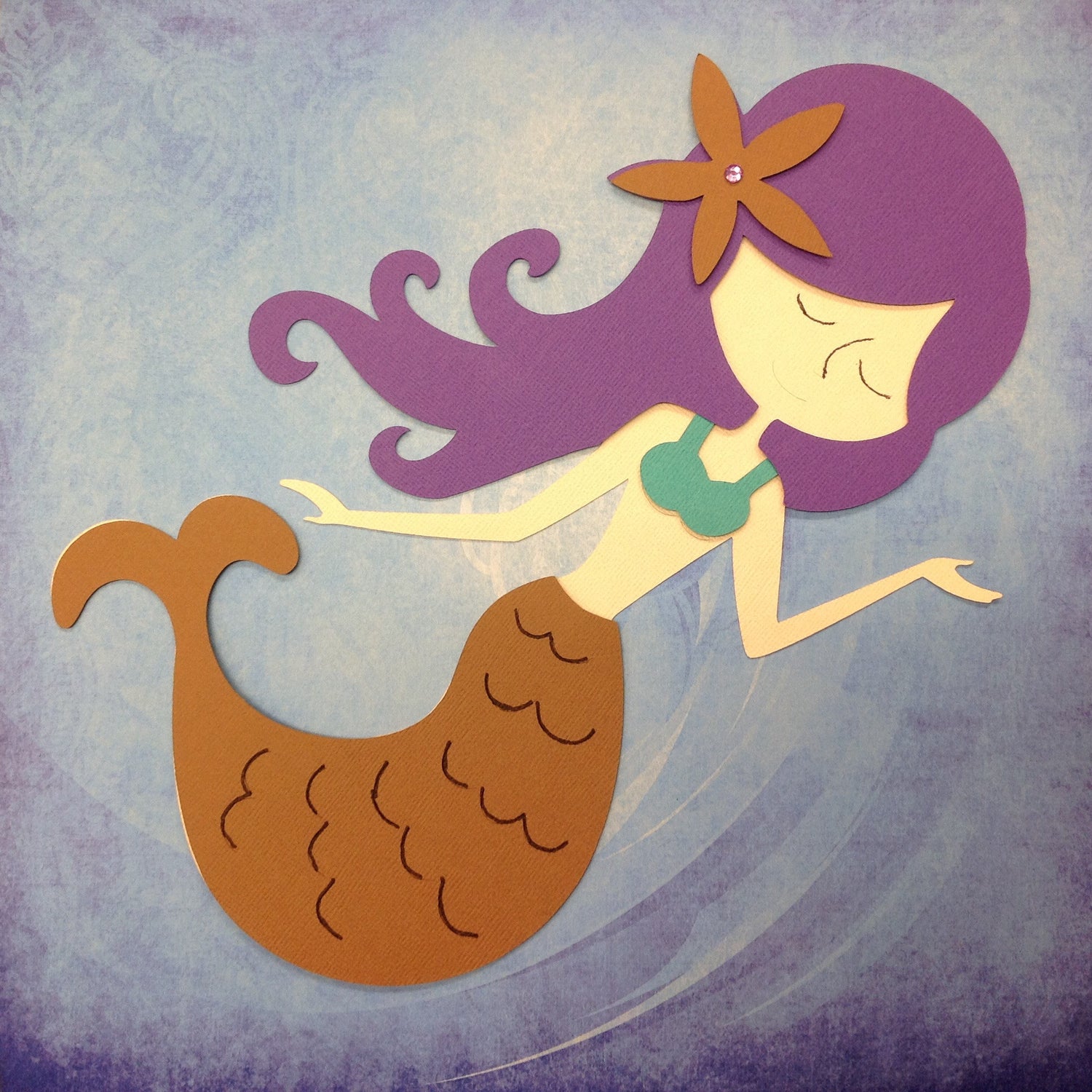 Custom Large 12&quot; MERMAID Birthday Party Decoration - Scrapbook Kyandyland