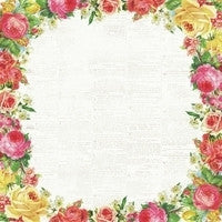 Kaisercraft Tropical Punch ROSEWATER 12X12 Gloss Paper