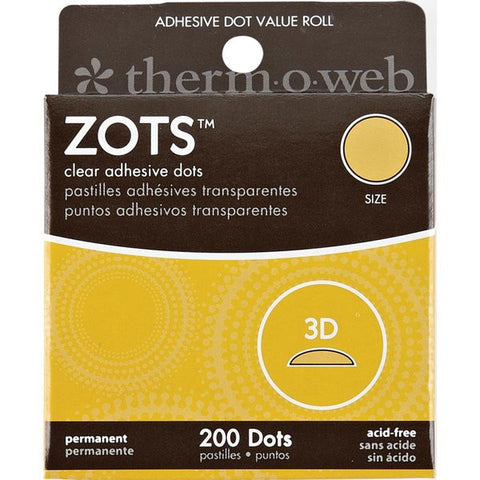 ThermoWeb ZOTS 3D Clear Adhesive Dots 300pc