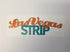 LAS VEGAS STRIP Arched Pride Travel Laser Cuts 3"X9"  1pc LV Scrapbooksrus