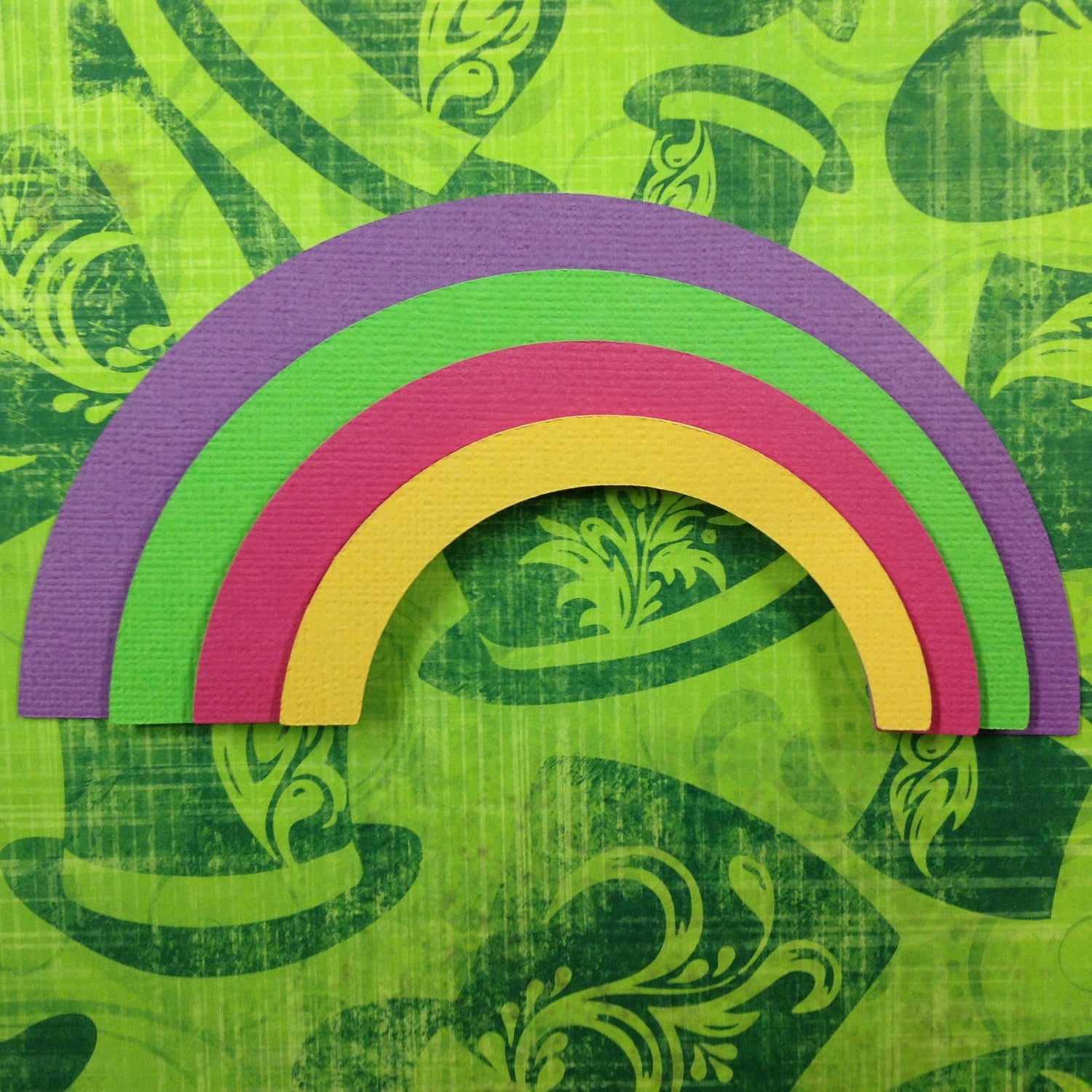 St. Patricks Day 3D RAINBOW Diecuts