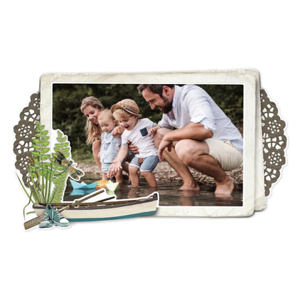 Simple Stories Simple Vintage Lakeside CHIPBOARD FRAMES 6pc Scrapbooksrus