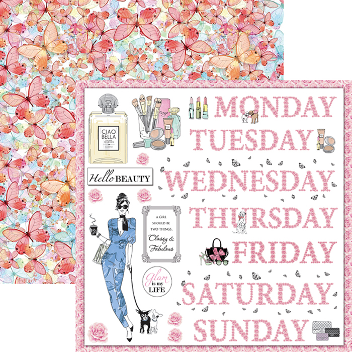 Ciao Bella Italian FLORAL WEEK 12x12 Paper Scrapbooksrus