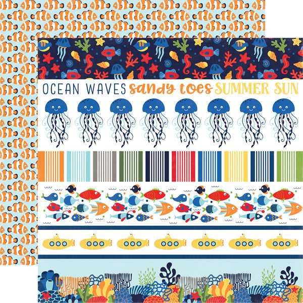 Echo Park UNDER THE SEA Kit 12”X12” 12pc Scrapbookrus