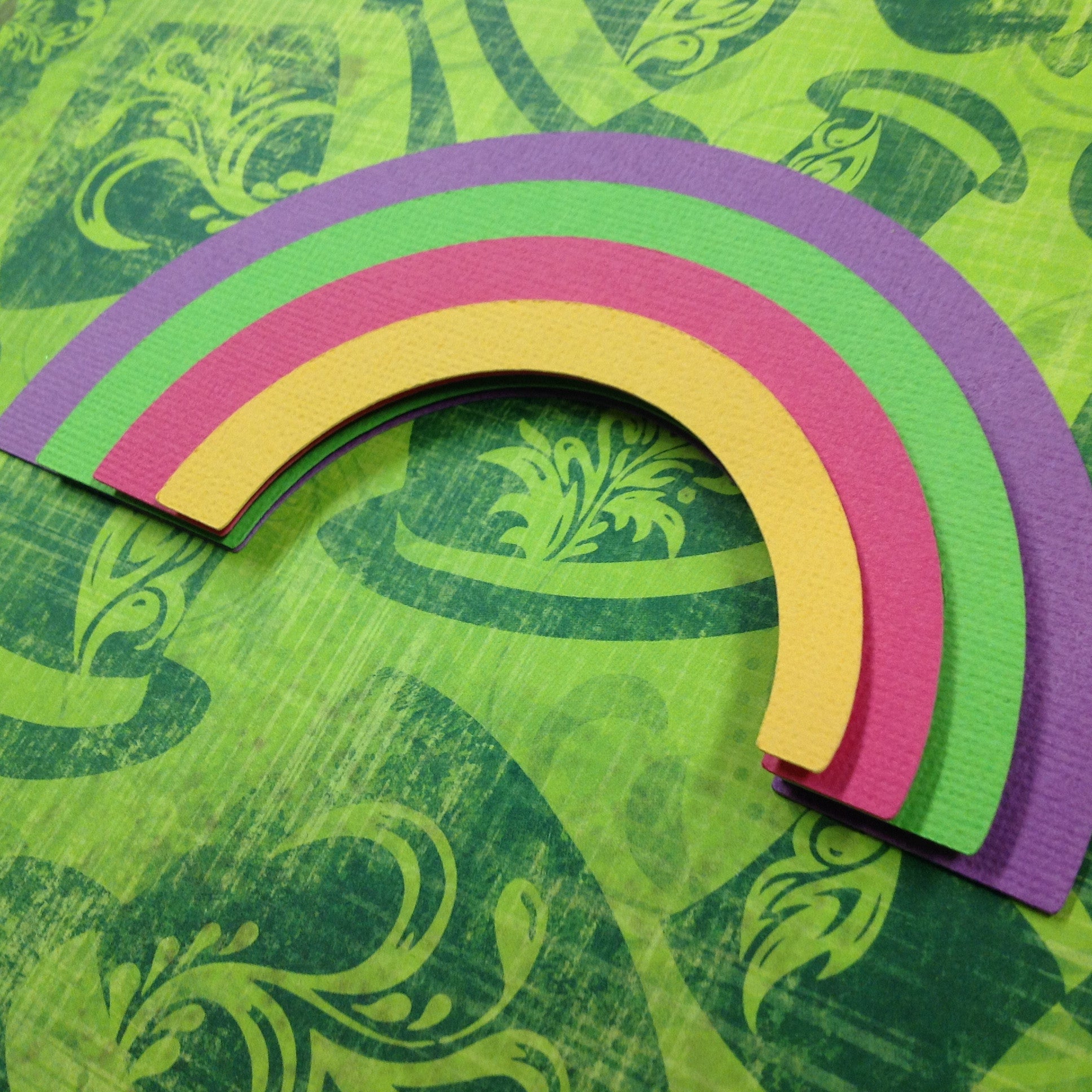 St. Patricks Day 3D RAINBOW Diecuts