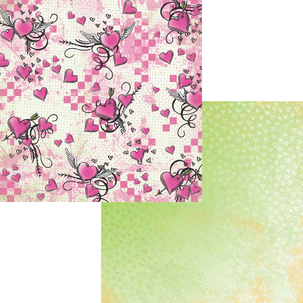 Moxxie XOXO Valentine Collection 12x12 Scrapbook Paper - Scrapbook Kyandyland