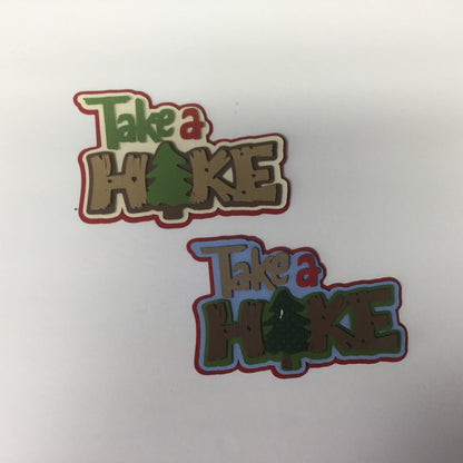 TAKE A HIKE Camping Scrapbook Die Cut Embellishment Scrapbookrus