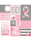 Simple Stories HOPE Scrapbook Paper Kit Breast Cancer