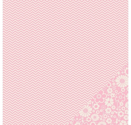 Pebbles CHEVRON Basics 12&quot;X12&quot; Scrapbook Paper