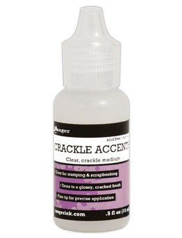 Inkssentials CRACKLE ACCENTS Clear Medium .5fl oz - Scrapbook Kyandyland