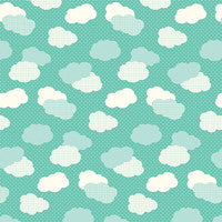 Echo Park SUMMER DAYS Clouds 12X12 Scrapbook Paper - Scrapbook Kyandyland