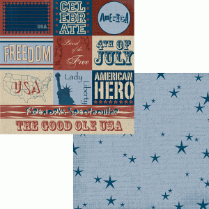 Moxxie LIBERTY COLLECTION Celebrate 12&quot;X12&quot; Paper - Scrapbook Kyandyland