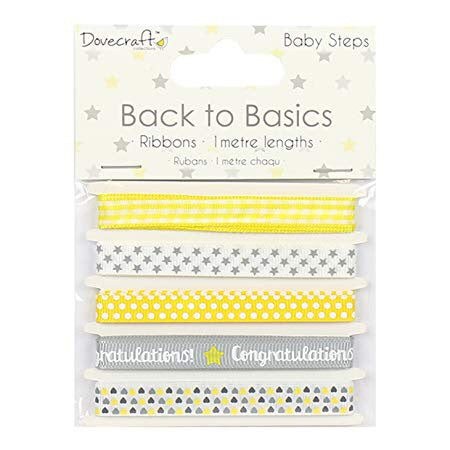 Dovecraft Back to Basics BABY STEPS RIBBON