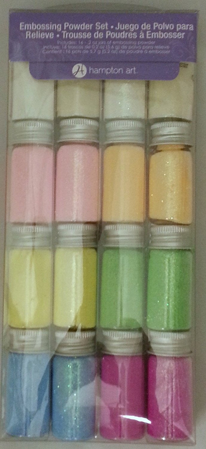 Hampton Art Embossing Powder PASTEL Set 16