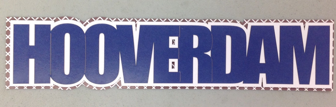 Laurel Leaf HOOVER DAM 3D Travel Laser Cuts 3"X12" 1pc LV Scrapbooksrus