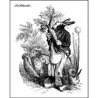 LaBlanche THE GARDNER Rabbit Mounted Stamp