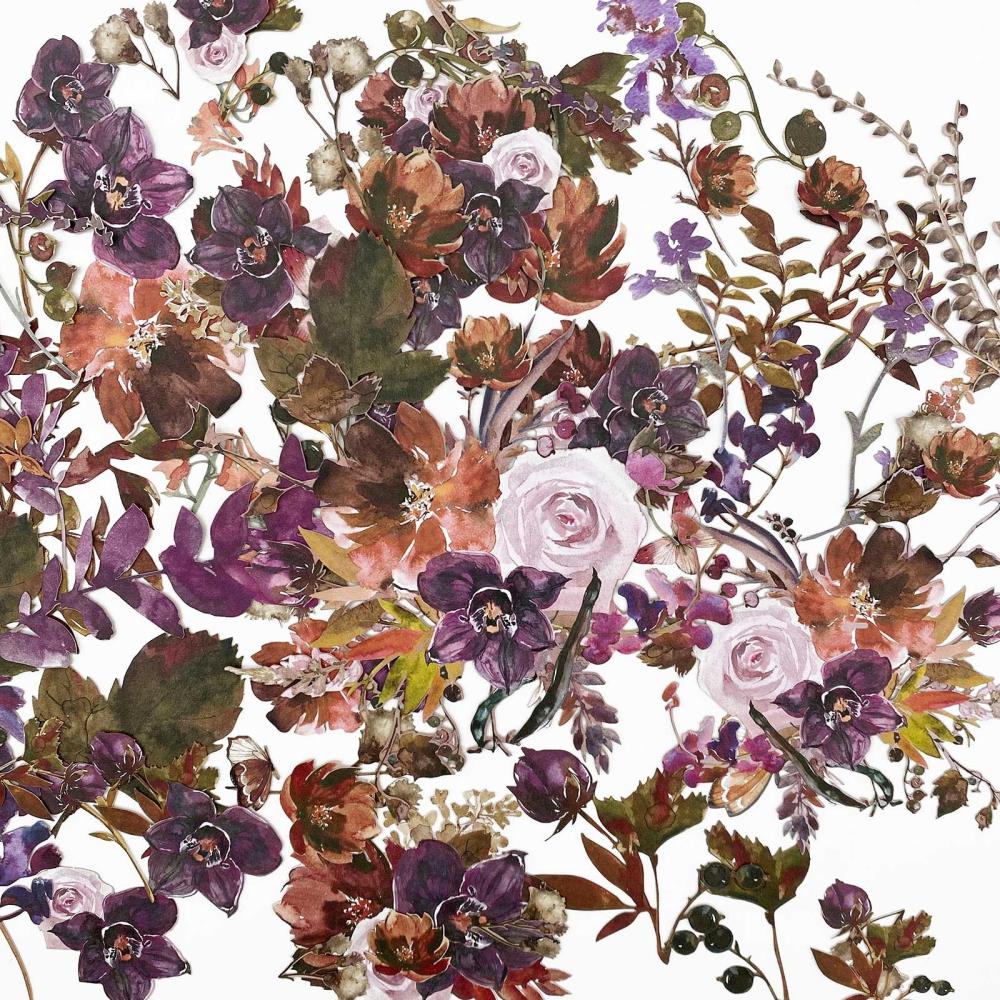 49 and Market Artoptions Plum Grove LASER CUT WILDFLOWERS 85pc