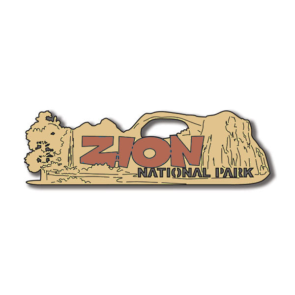 ZION NATIONAL PARK Title Laser Cuts 3"X 9" 1pc