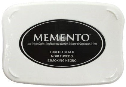 Memento Fade Resistant TUXEDO BLACK Archival Ink Pad 8oz Scrapbooksrus