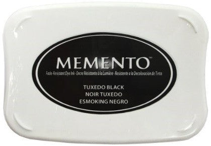 Memento Fade Resistant TUXEDO BLACK Archival Ink Pad 8oz - Scrapbook Kyandyland