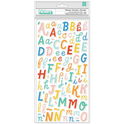THICKERS WONDERFUL Especial Foam Gold Foil Letter Stickers