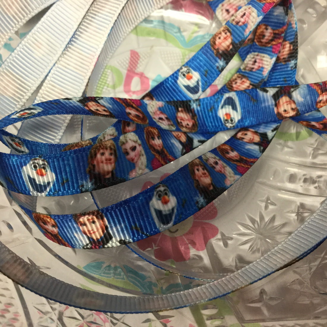 Disney FROZEN Movie Character Ribbon 3/8”