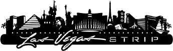 LAS VEGAS STRIP Skyline Black Travel Border Laser Cuts LV - Scrapbooksrus