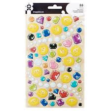 Imaginisce PARRRTY ME HEARTY Puffy Stickers 88pc - Scrapbook Kyandyland