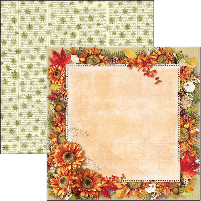 Ciao Bella THE SOUND OF AUTUMN Paper Pad 12 Sheets Scrapbooksrus