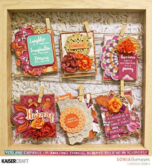 Kaisercraft Bombay Sunset PARTY 12&quot;X12&quot; Scrapbook Sheet Scrapbooksrus