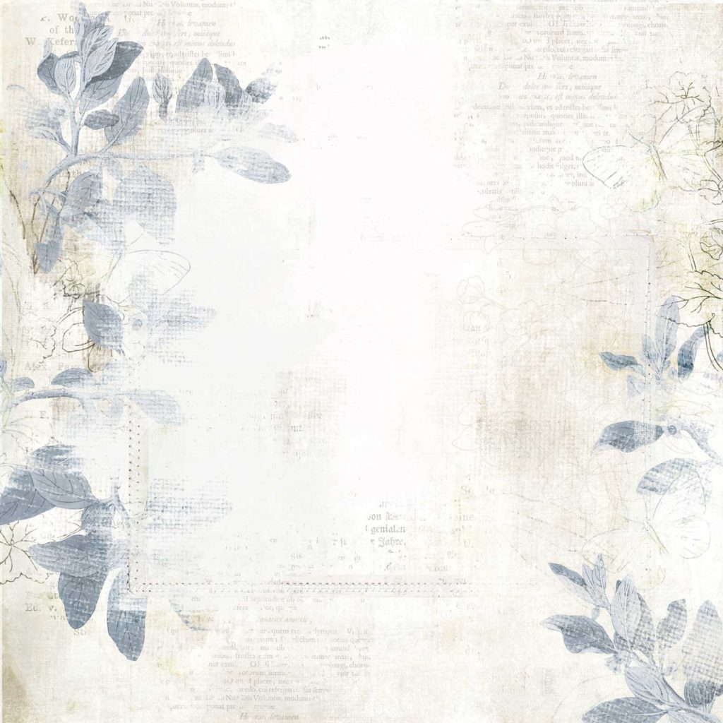 49 and Market Vintage Artistry Serenity HIDDEN WHISPERS 12"X12" Scrapbook Paper