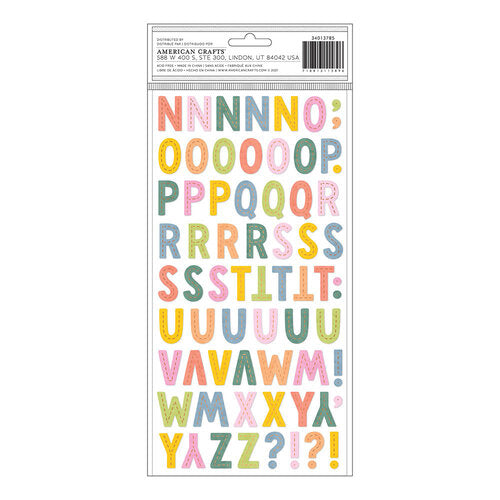 Thickers Paige Evans Garden Shoppe GATHERED Alphabet Foam Stickers @Scrapbooksrus