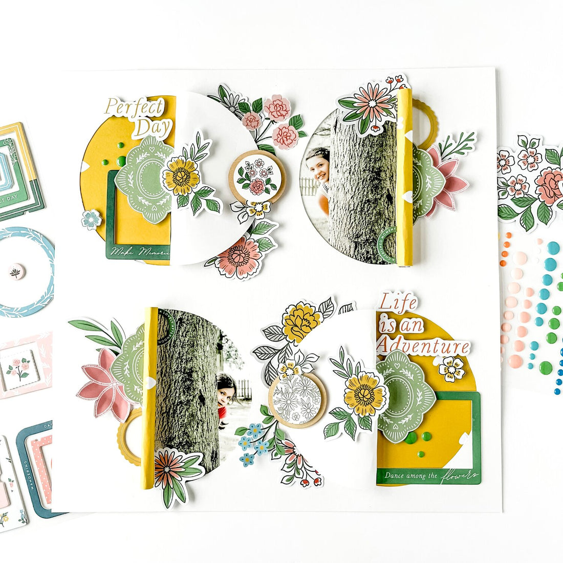 Pinkfresh Studio Spring Vibes FLORAL EPHEMERA 38pc